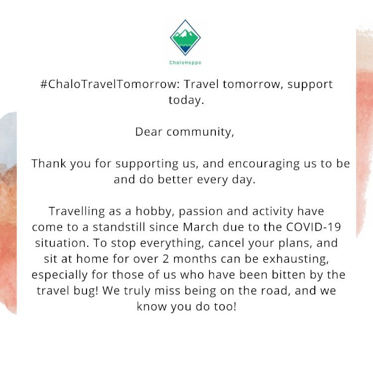 #ChaloTravelTomorrow: Travel Northeast India Tomorrow, Support Today!